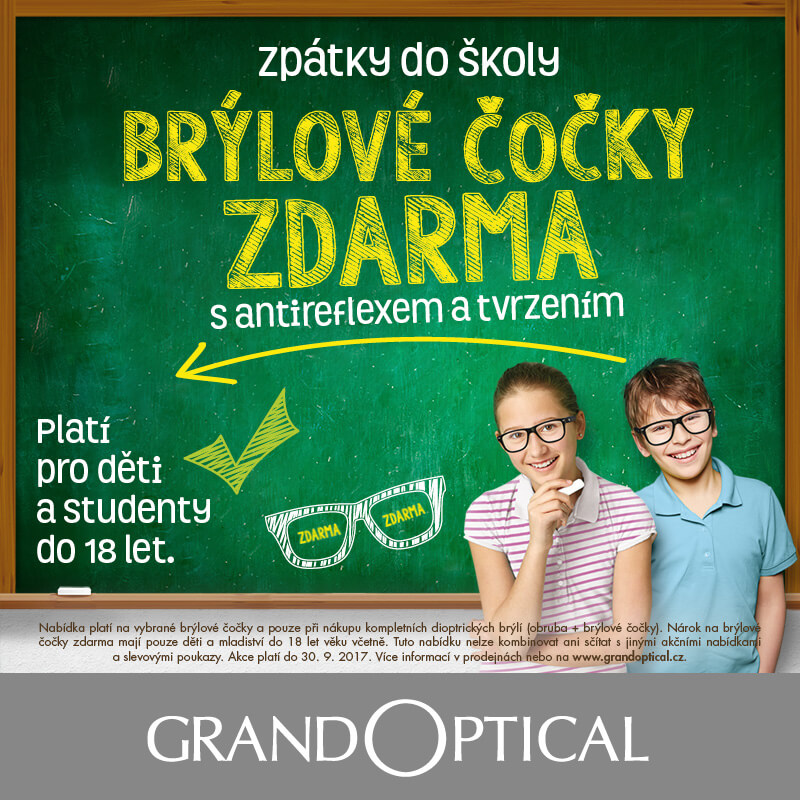 Zpátky do školy s GrandOptical – Brýlové čočky ZDARMA!