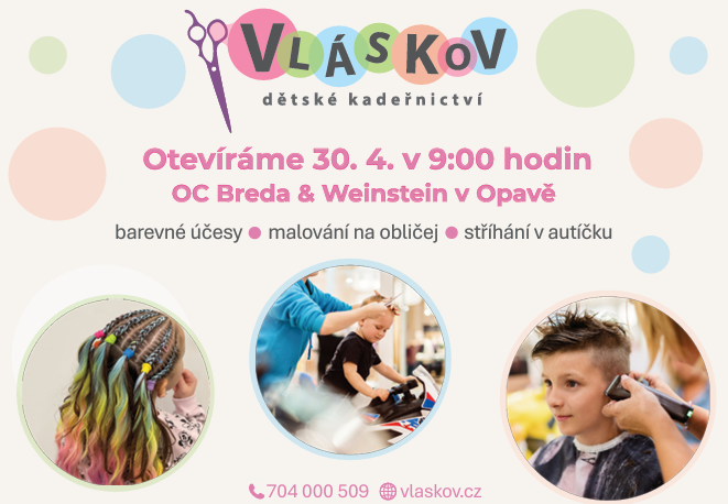 Otevíráme dětské kadeřnictví Vláskov!